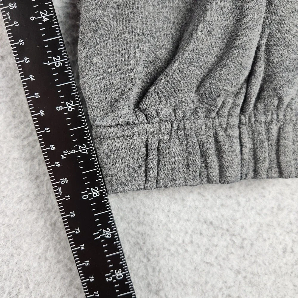 Reebok Jogger Sweatpants Mens Small Gray Fleece Athletic Drawstring Tapered‎ Leg